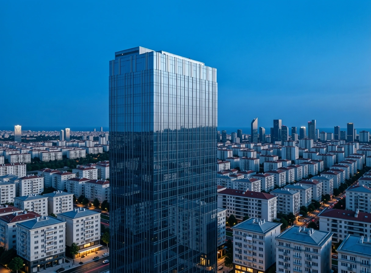 Istanbul financial district digital landscape